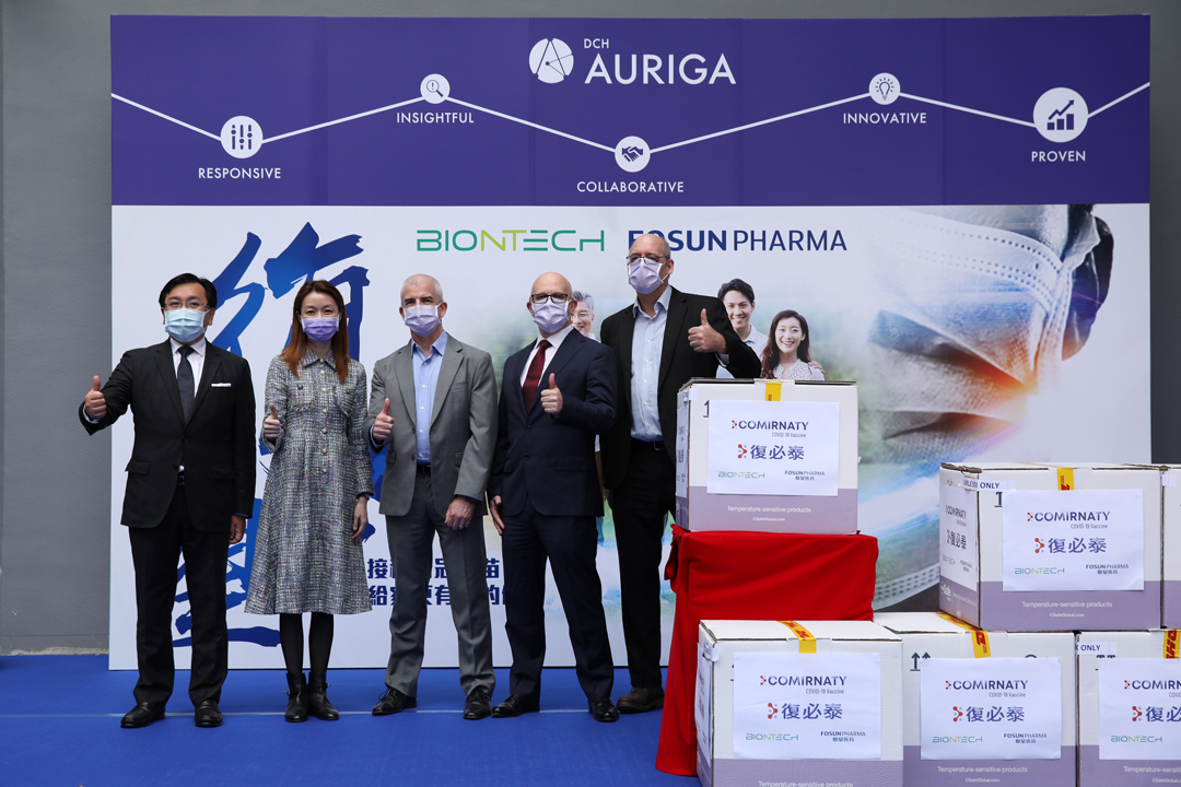 THE BIG DAY! The arrival of Fosun Pharma BioNTech's COMIRNATY Covid-19 vaccines on 27 February, 2021